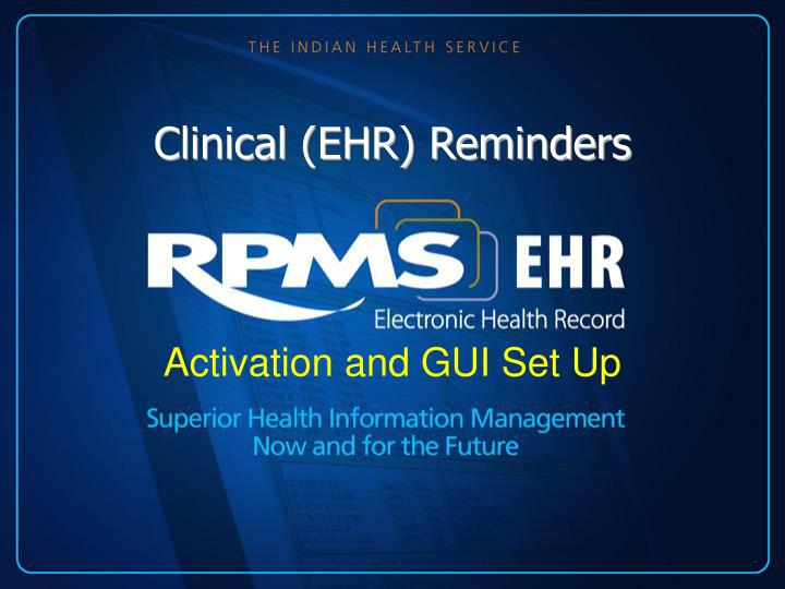 clinical ehr reminders