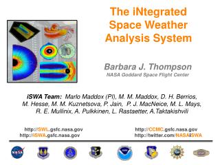 The iNtegrated Space Weather Analysis System
