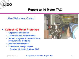 Report to 40 Meter TAC