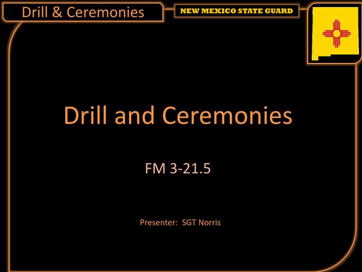 drill ceremonies