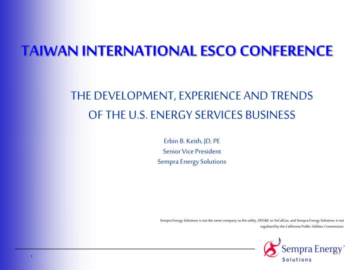taiwan international esco conference