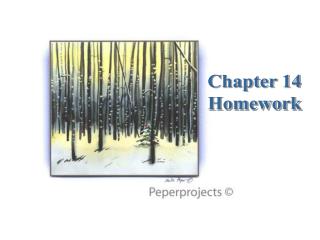 Chapter 14 Homework