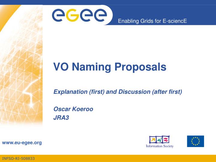 vo naming proposals