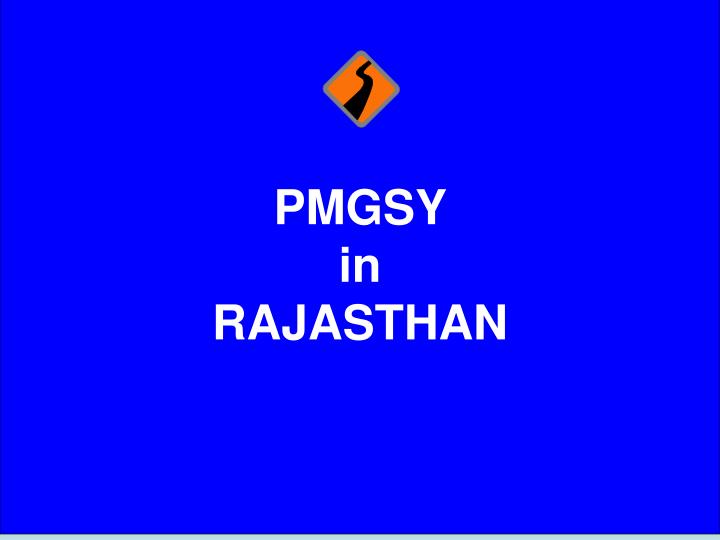 pmgsy in rajasthan