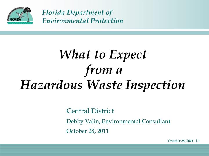 what to expect from a hazardous waste inspection