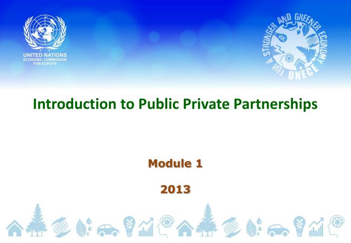 introduction to public private partnerships