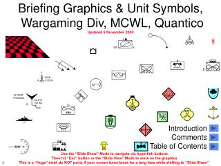 Briefing Graphics &amp; Unit Symbols, Wargaming Div, MCWL, Quantico Updated 8 November 2004