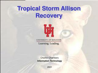 Tropical Storm Allison Recovery