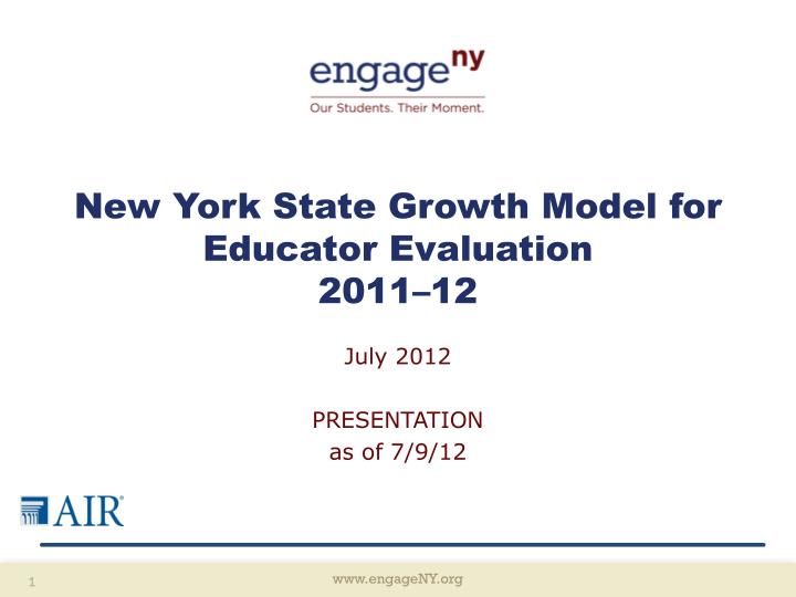 new york state growth model for educator evaluation 2011 12