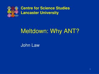 Meltdown: Why ANT?
