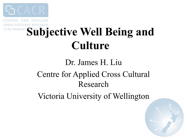 subjective well being and culture