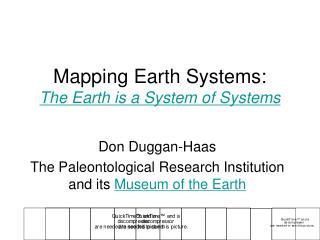 Mapping Earth Systems: The Earth is a System of Systems