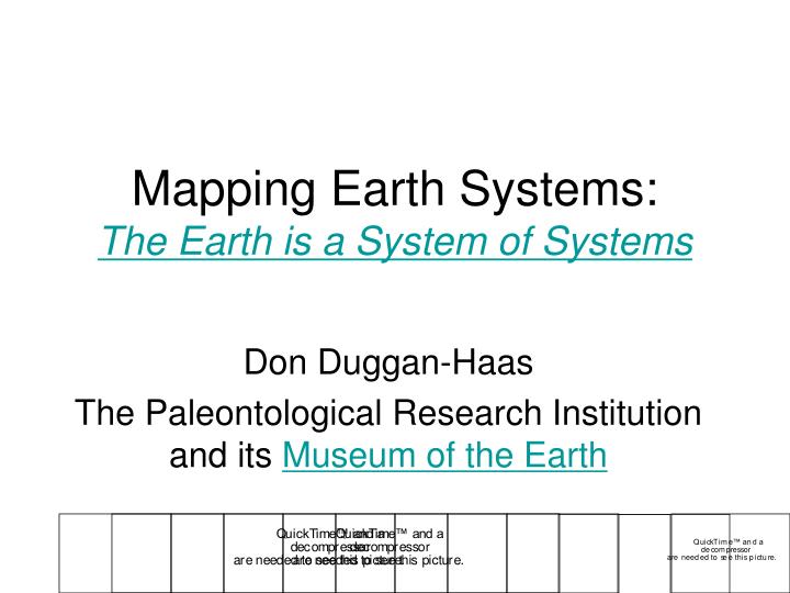 mapping earth systems the earth is a system of systems
