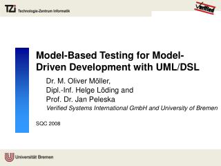 Model-Based Testing for Model-Driven Development with UML/DSL