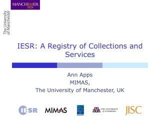 IESR: A Registry of Collections and Services
