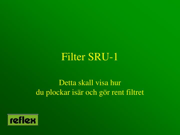 filter sru 1