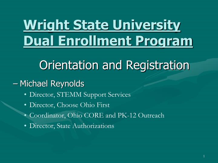 wright state university dual enrollment program