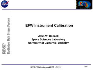 EFW Instrument Calibration