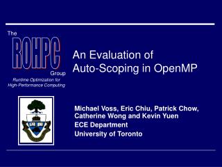 An Evaluation of Auto-Scoping in OpenMP