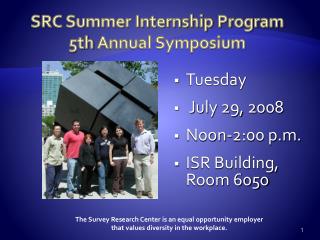 SRC Summer Internship Program 5th Annual Symposium