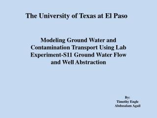 The University of Texas at El Paso