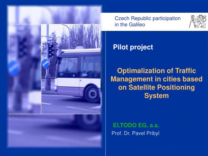 optimalization of traffic management in cities based on satellite positioning system