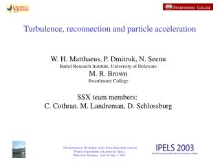 Turbulence, reconnection and particle acceleration