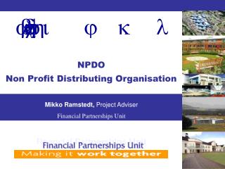 NPDO Non Profit Distributing Organisation