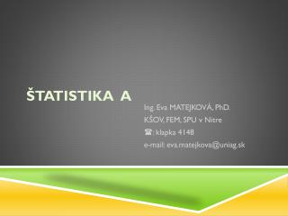 tatistika a