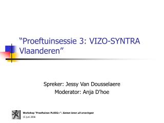 proeftuinsessie 3 vizo syntra vlaanderen