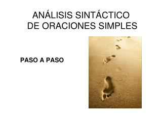 an lisis sint ctico de oraciones simples