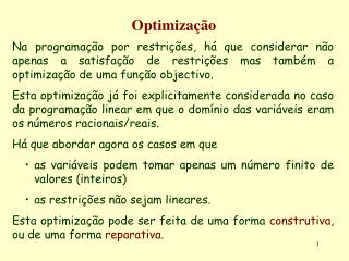 optimiza o