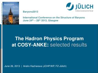 The Hadron Physics Program at COSY-ANKE : selected results