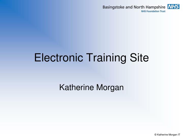 electronic training site