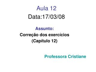 aula 12 data 17 03 08