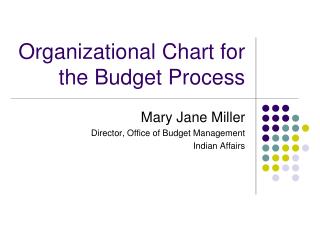 Organizational Chart for the Budget Process