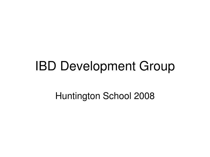 ibd development group