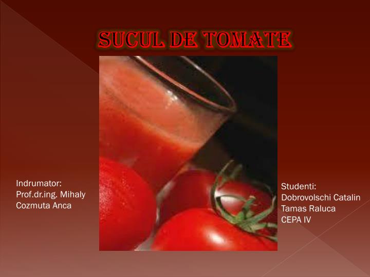 sucul de tomate