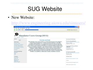 SUG Website