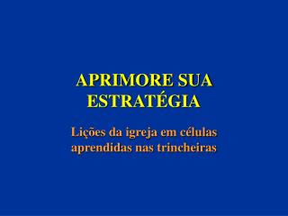 aprimore sua estrat gia