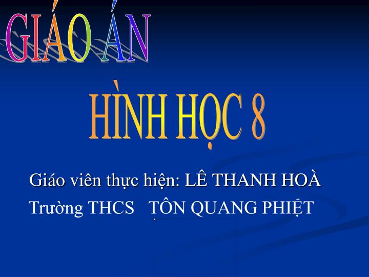 gi o vi n th c hi n l thanh ho