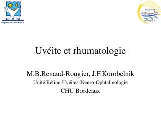 uv ite et rhumatologie
