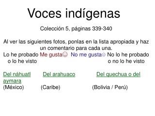 voces ind genas