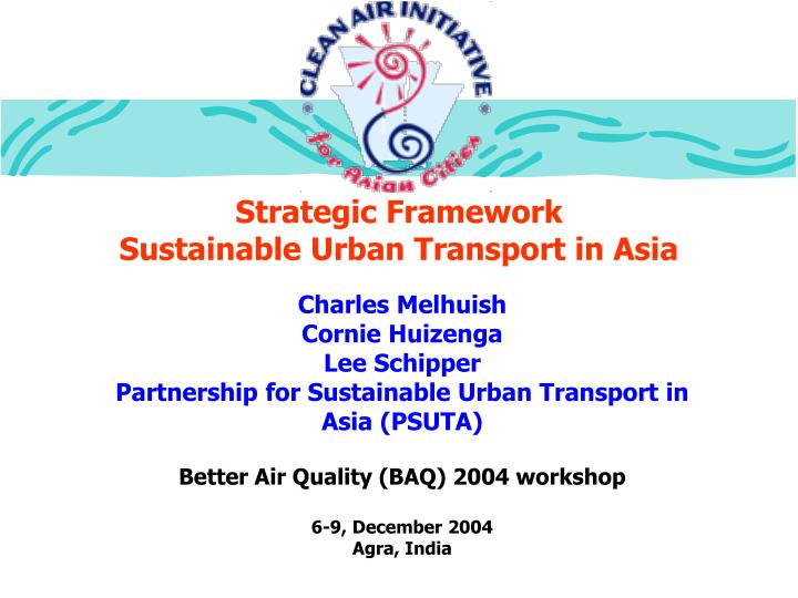 strategic framework sustainable urban transport in asia