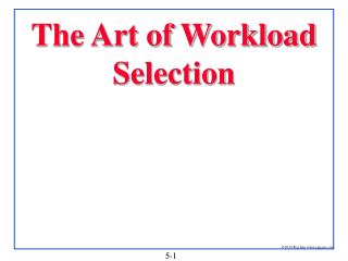 The Art of Workload Selection