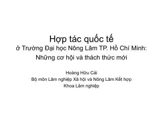 h p t c qu c t tr ng i h c n ng l m tp h ch minh nh ng c h i v th ch th c m i