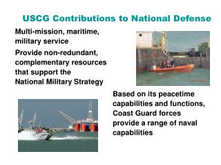 USCG Contributions to National Defense