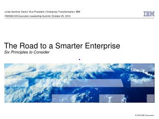 The Road to a Smarter Enterprise Six Principles to Consider