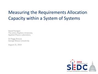 Measuring the Requirements Allocation Capacity within a System of Systems