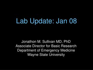 Lab Update: Jan 08